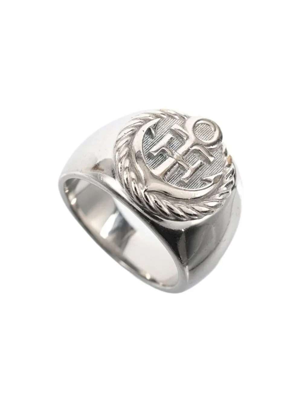 Hermes Ring Anchor Silver